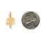 10K Yellow Gold Doctor of Medicine MD Caduceus Charm Jewerly 22mm x 13mm